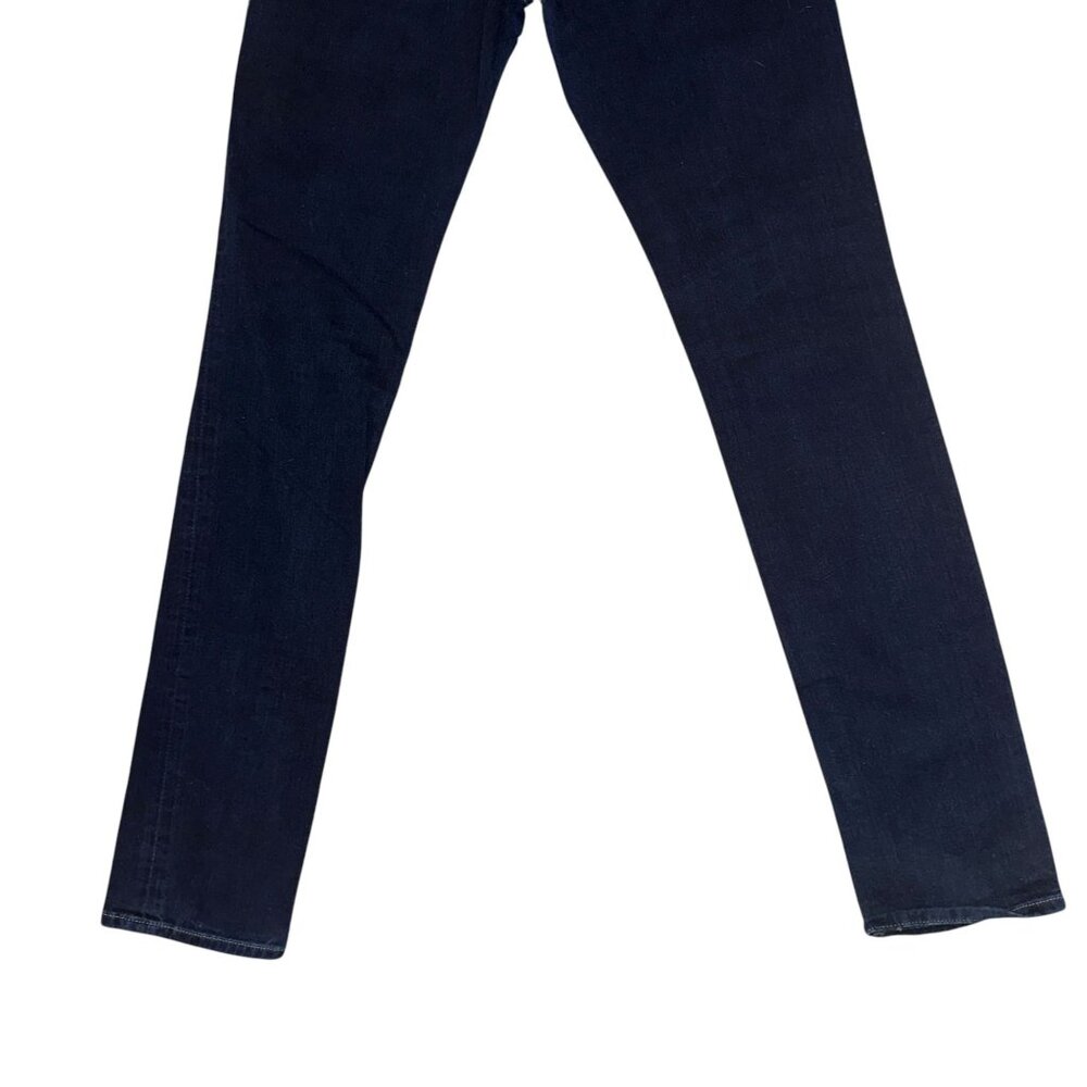 7 For All Mankind 7FAM Roxanne Womens Jeans 28 33 Straight Leg Dark Embellished - Picture 7 of 8